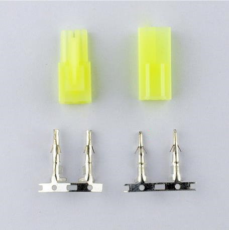 Mini Tamiya Battery Connector 2Pin Male Female Plug with Crimp - Click Image to Close